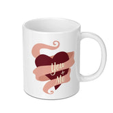 You and Me Mug, Love Mug, Cute Mug, Valentine's Gift, Gift for Her, Gift for Him, Coffee Mug, Tea Mug, Unique Mug, Home Decor - Tawshia